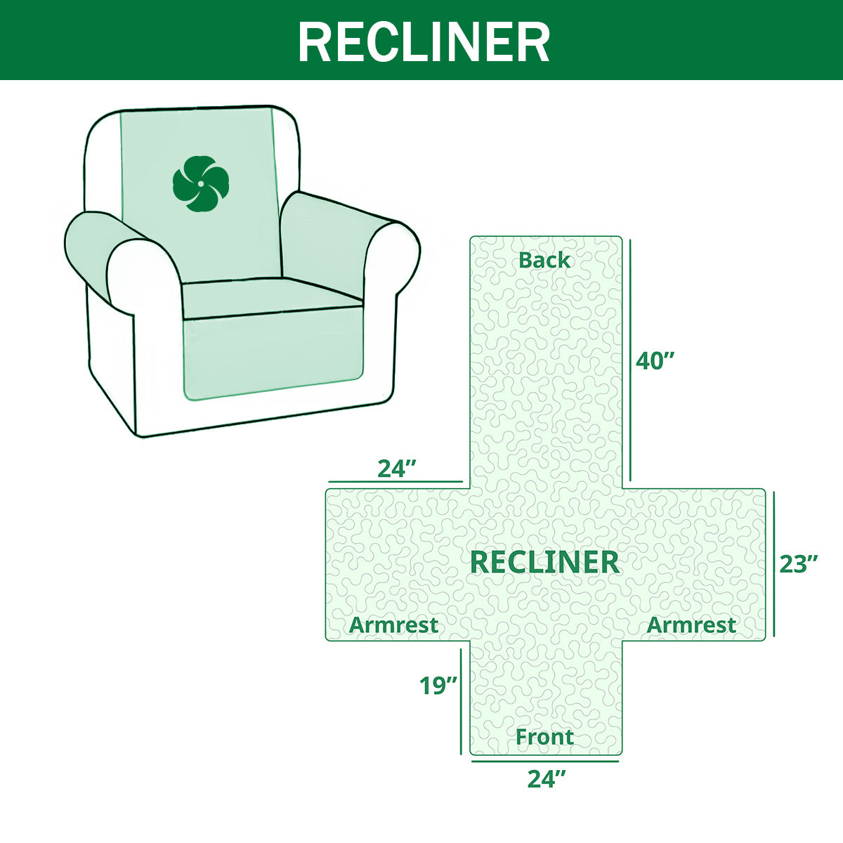 Shamrock Style Quilted Sofa Cover NCU0NT12035