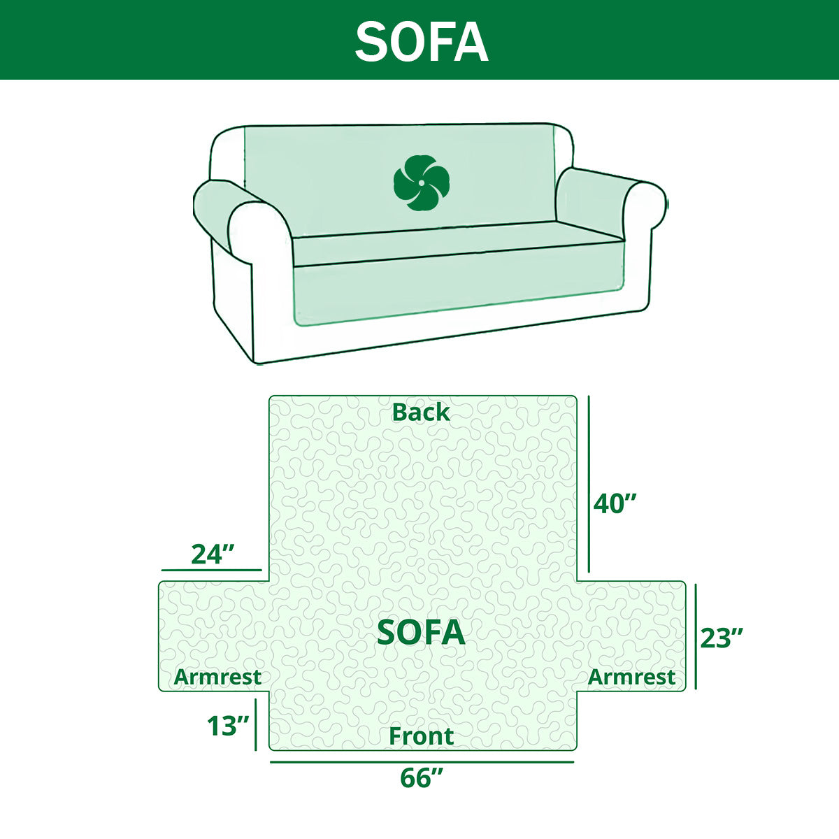 Pastel Garden Quilted Sofa Cover NCU0XD2508