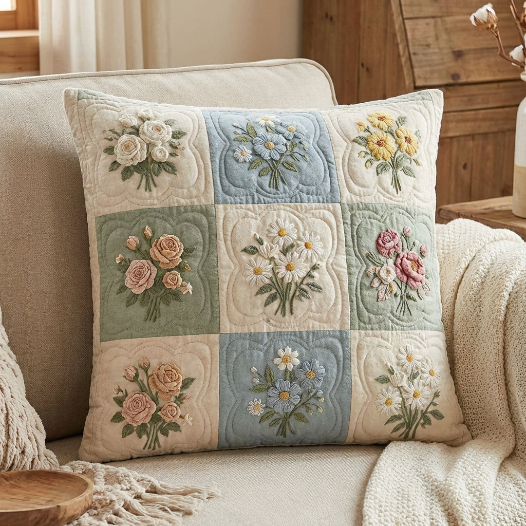 Soft Garden Quilted Pillow Case NCU0TV1552