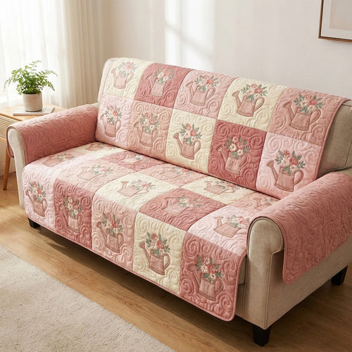 Soft Blossom Quilted Sofa Cover NCU0TV1796
