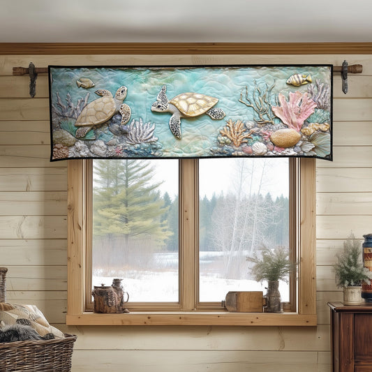 Soft Coral Serenity Quilted Valance NCU0NT4507