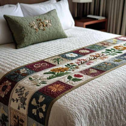 Soft Earth Elegance Quilted Bed Runner NCU0PT11167
