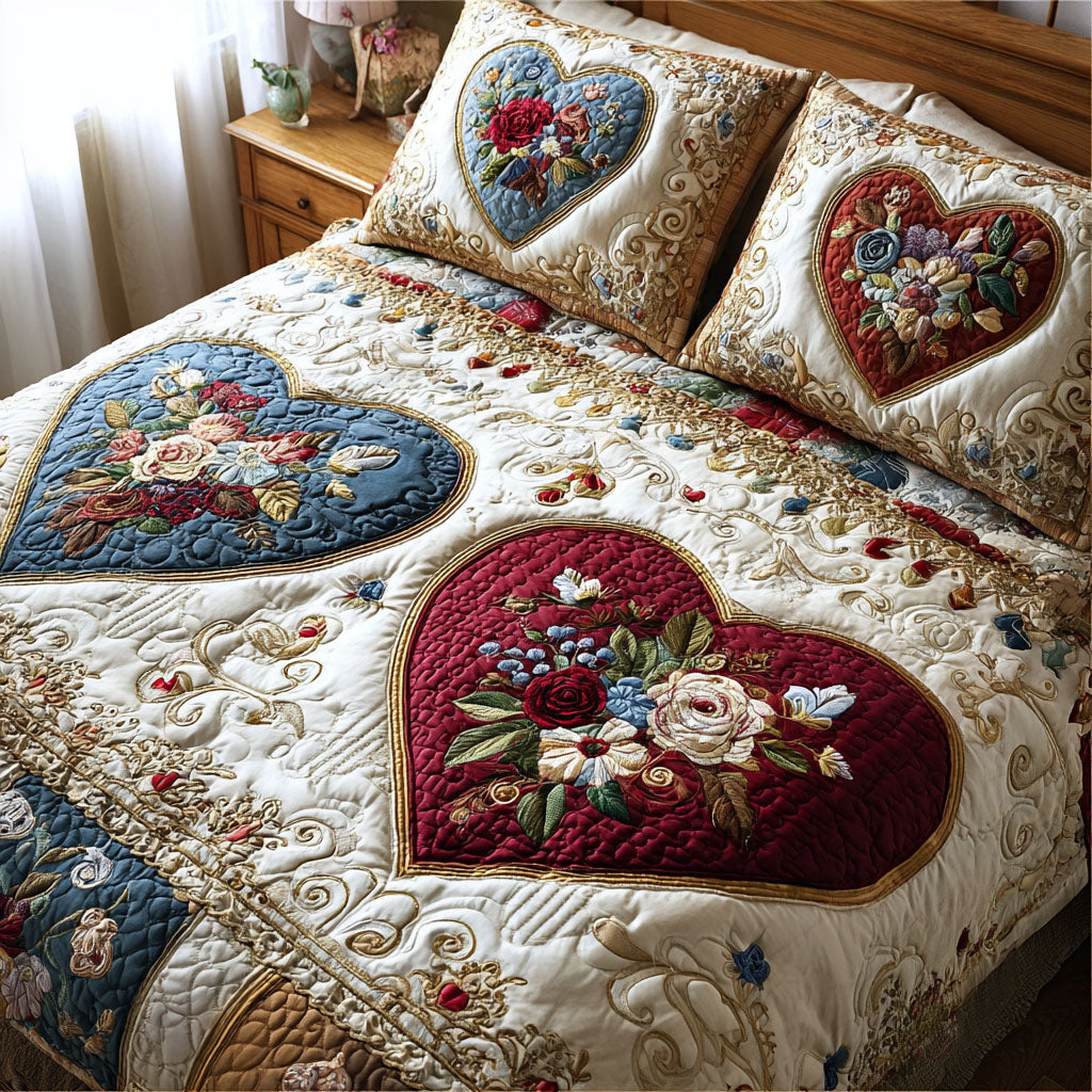 Soft Embrace 3-Piece Quilted Bedding Set NCU0DK11843