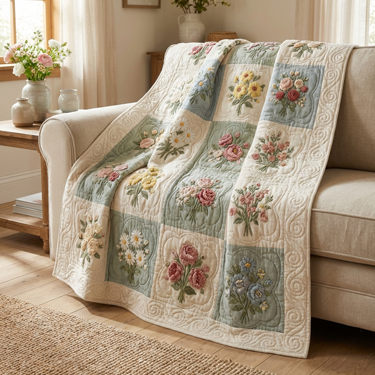 Soft Garden Quilted Blanket NCU0TV1552