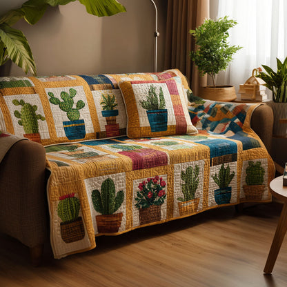 Soft Green Living Quilted Sofa Cover NCU0NT12137