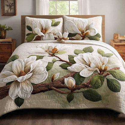 Soft Petals 3-Piece Quilted Bedding Set NCU0XD2661