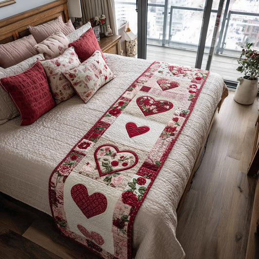 Soft Romance Quilted Bed Runner NCU0DV9120