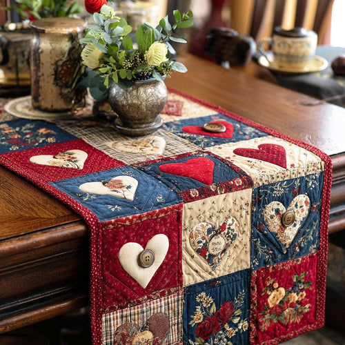 Soft Romance Quilted Table Runner NCU0TD2141