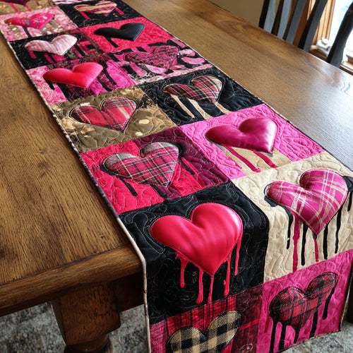 Soft Romance Quilted Table Runner NCU0TD2144
