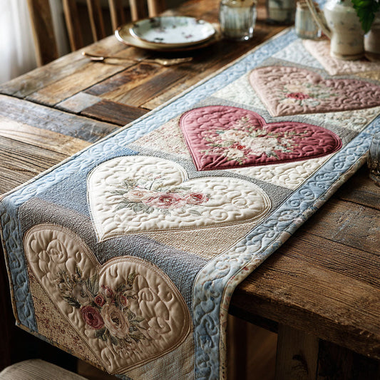 Soft Romance Quilted Table Runner NCU0TV1466