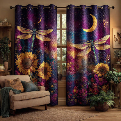 Soft Sky Dragonfly Quilted Curtains NCU0TD1601