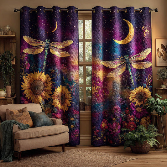 Soft Sky Dragonfly Quilted Curtains NCU0TD1601