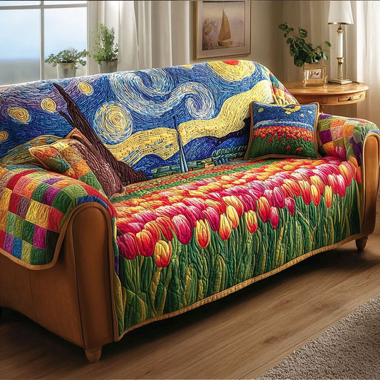 Soft Spring Quilted Sofa Cover NCU0TD2266