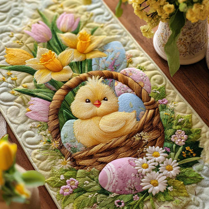 Soft Spring Quilted Table Runner NCU0NT12272