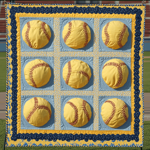 Softball Dreams Quilted Blanket NCU0TH1477