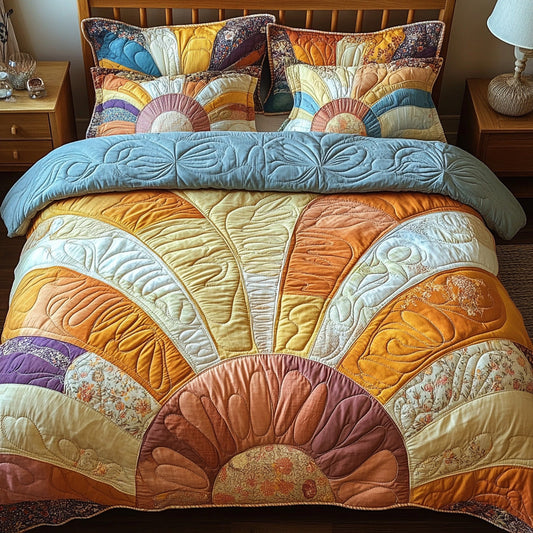 Solar Bliss 3-Piece Quilted Bedding Set NCU0DV7353