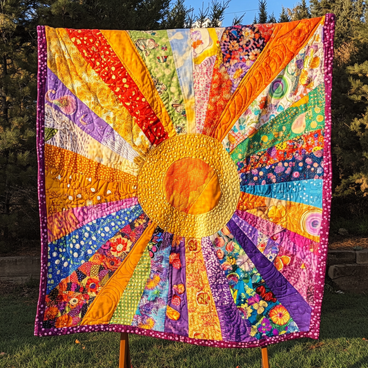 Solar Bloom Quilted Blanket NCU0VH3917