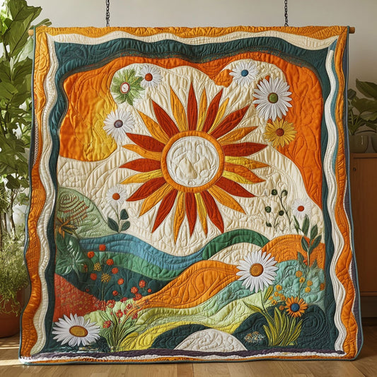 Solar Bloomscape Quilted Blanket NCU0PT5529