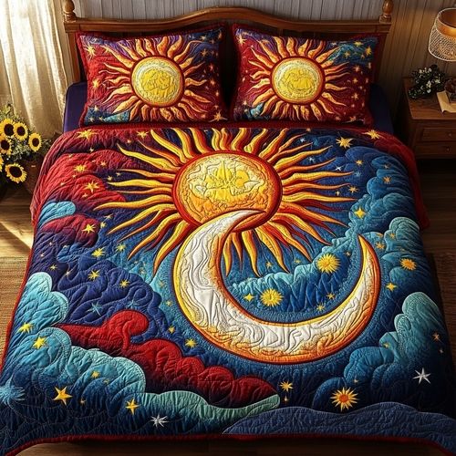 Solar Dream 3-Piece Quilted Bedding Set NCU0VL1628