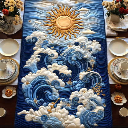 Solar Waves Quilted Table Runner NCU0PT6551