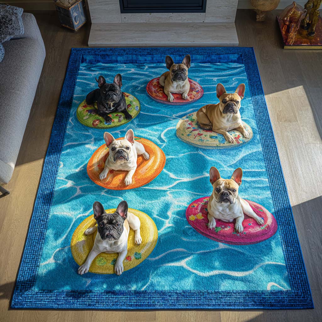 Solstice Frenchies Area Rug NCU0HH1925