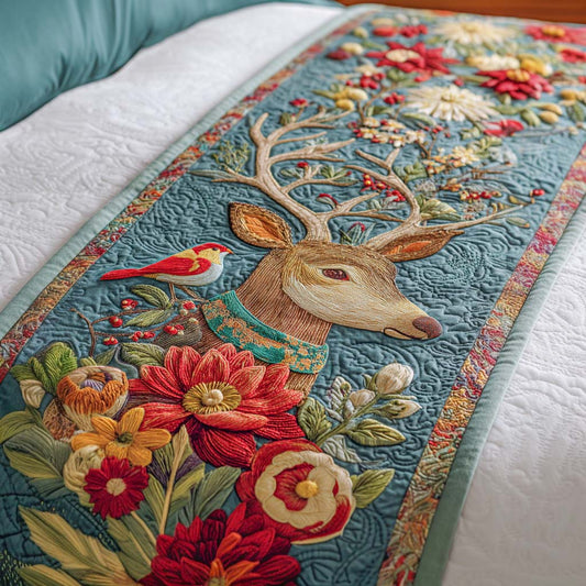 Song of the Forest Quilted Bed Runner NCU0XD1417