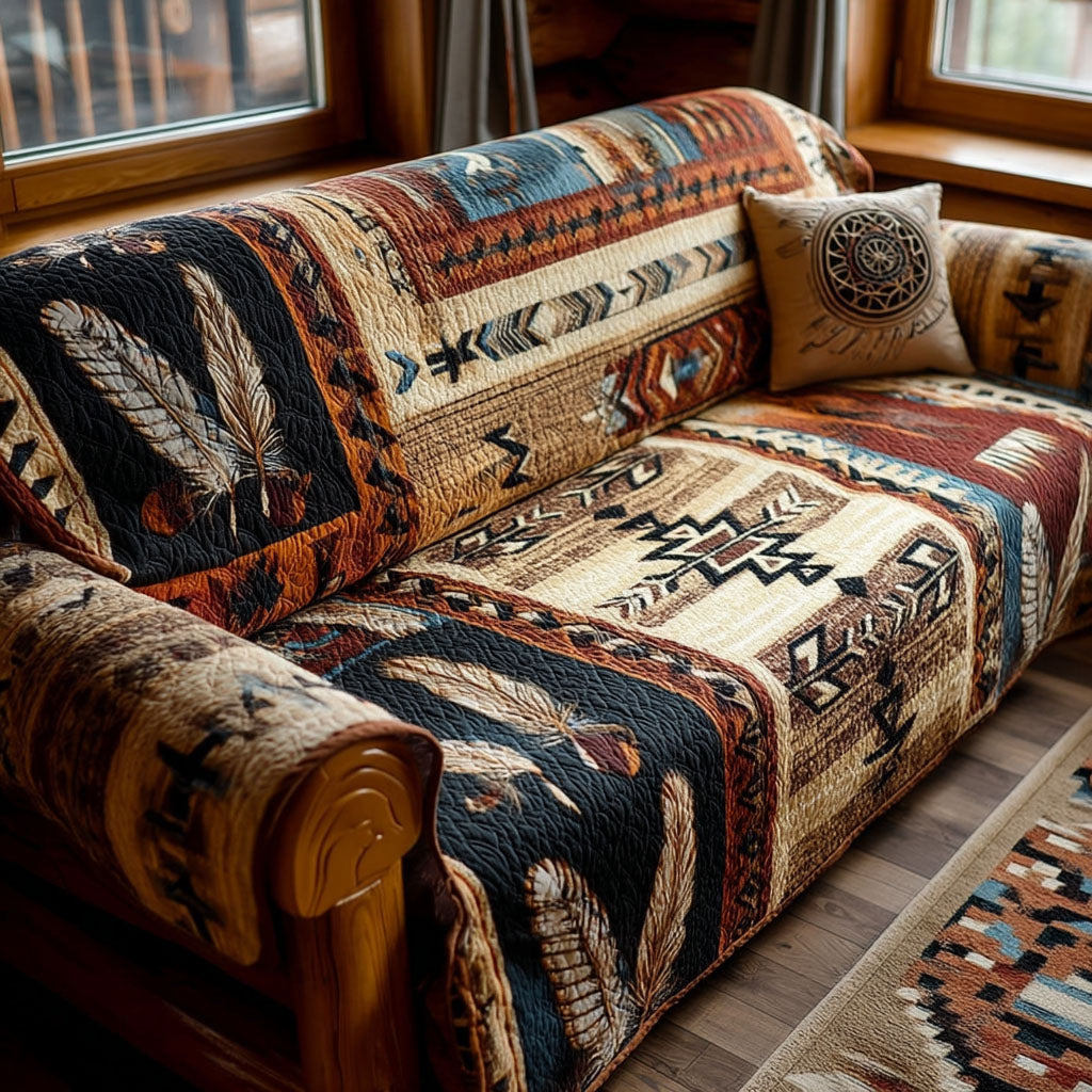 Songs of the Wide Land Quilted Sofa Cover NCU0PT11204