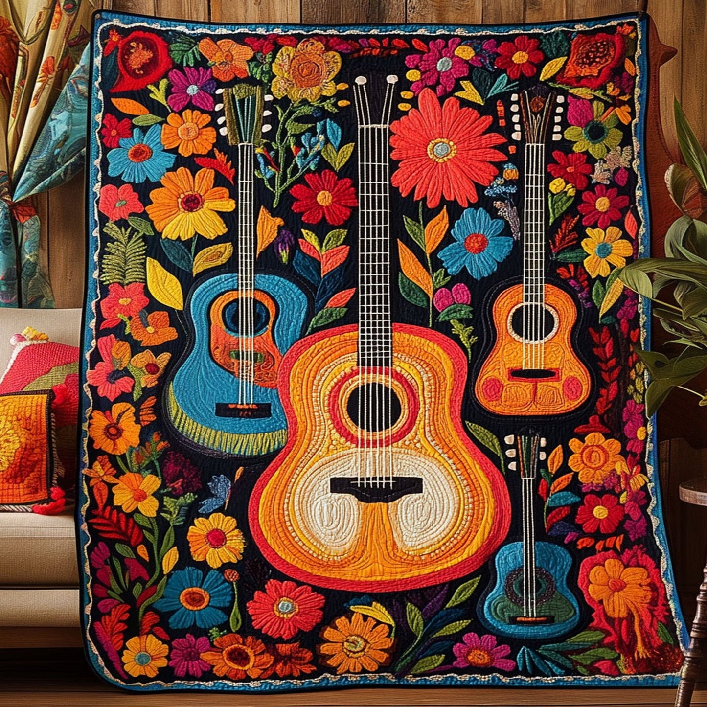 Sonidos de Mexico Quilted Blanket NCU0PT4425