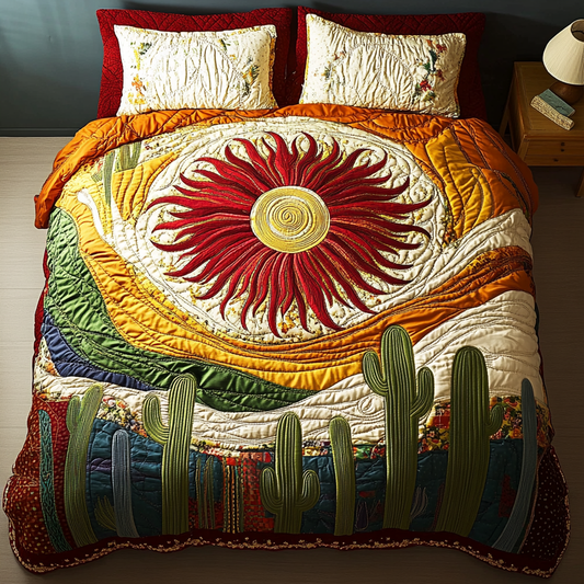 Sonoran Charm 3-Piece Quilted Bedding Set NCU0DK5105