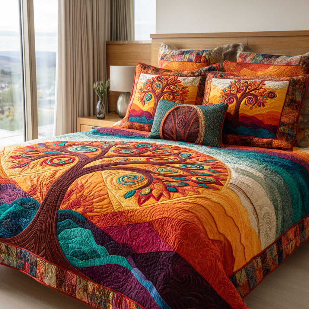 Soul Bloom 3-Piece Quilted Bedding Set NCU0TD2497