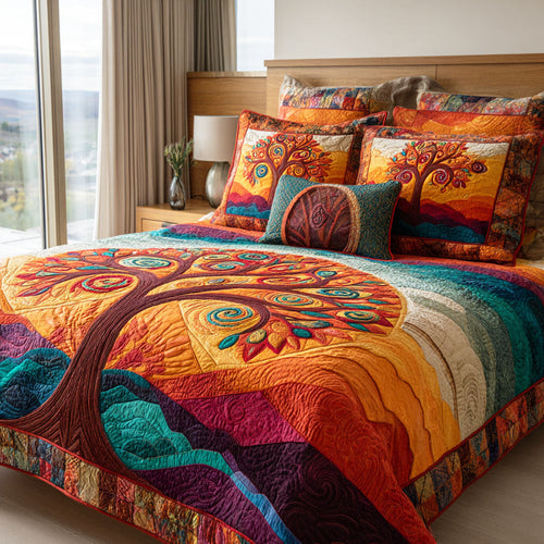 Soul Bloom 3-Piece Quilted Bedding Set NCU0TD2497