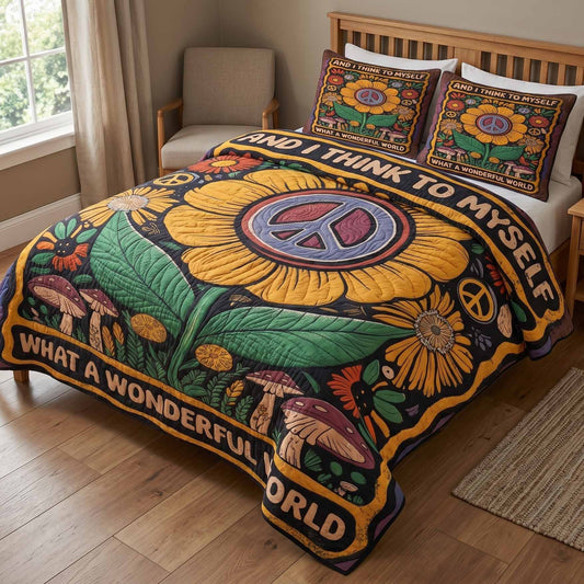 Soul Garden 3-Piece Quilted Bedding Set NCU0XD2767