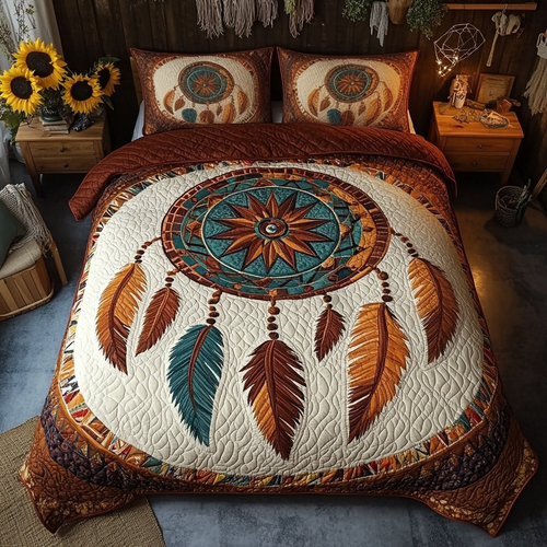 Soul Journey 3-Piece Quilted Bedding Set NCU0VL1726