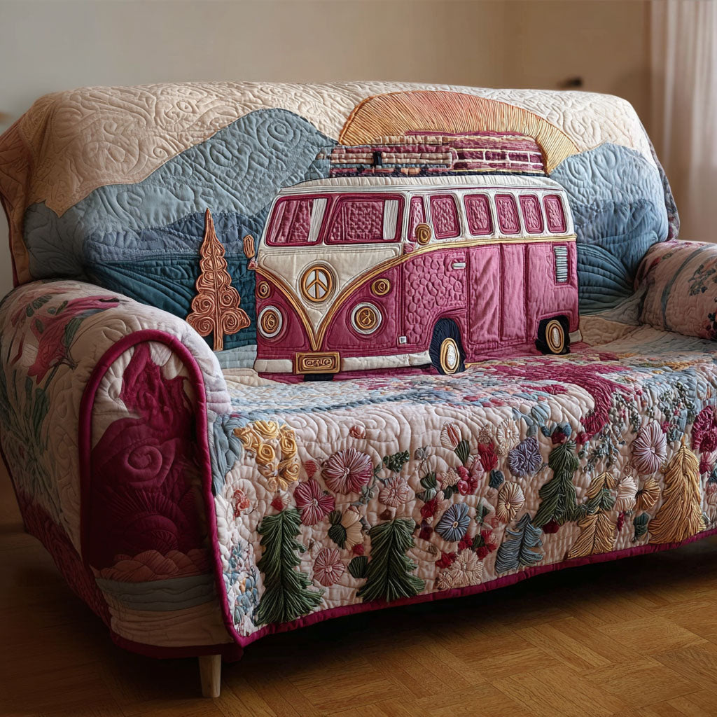 Soul Traveler Quilted Sofa Cover NCU0PT10043