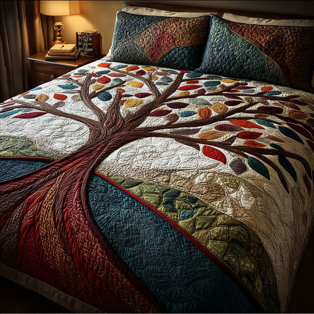 Soul Tree 3-Piece Quilted Bedding Set NCU0DK11921