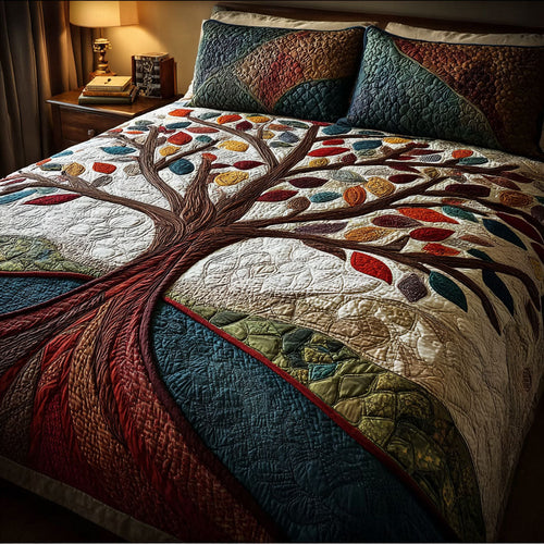 Soul Tree 3-Piece Quilted Bedding Set NCU0DK11921