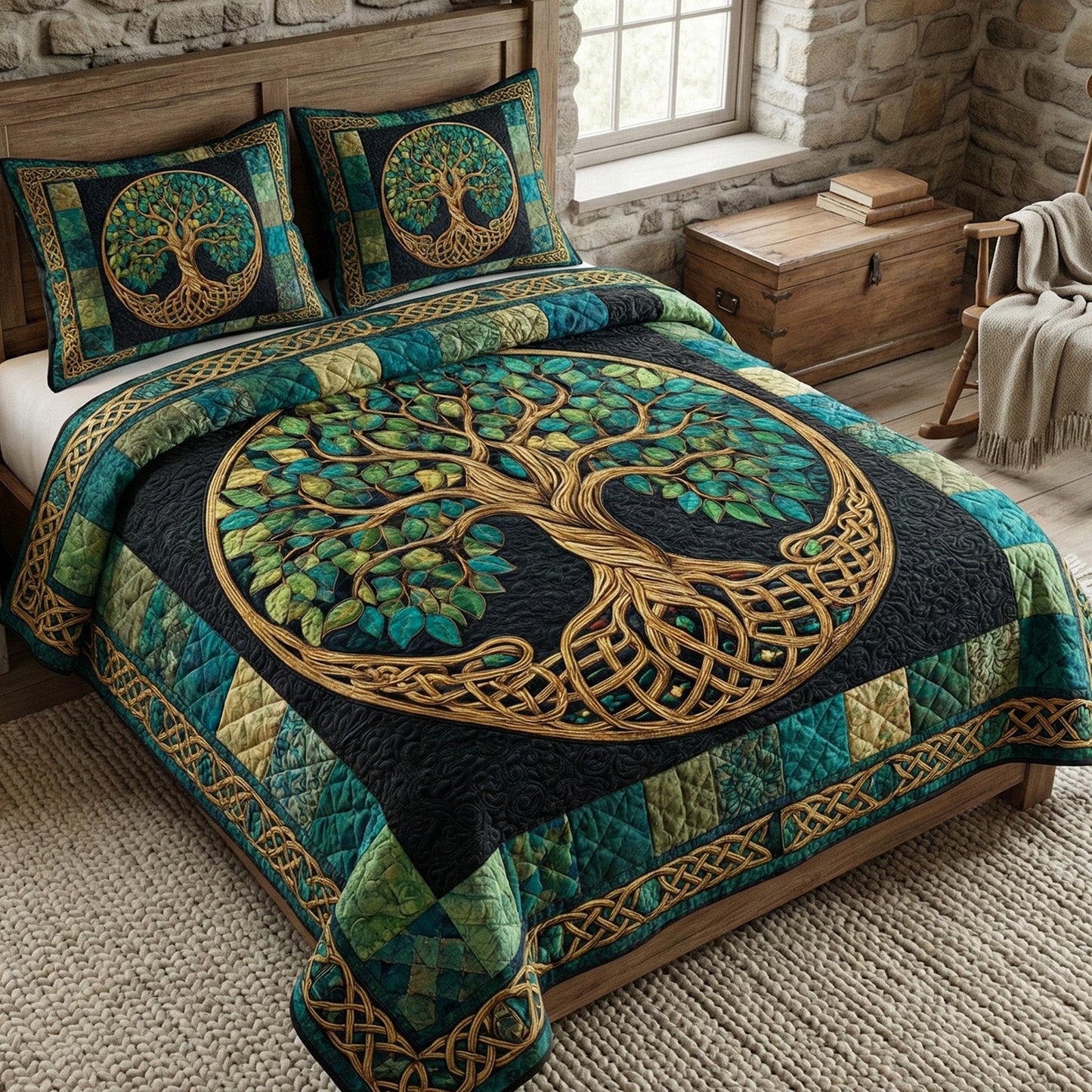 Soul of Nature 3-Piece Quilted Bedding Set NCU0NT12290