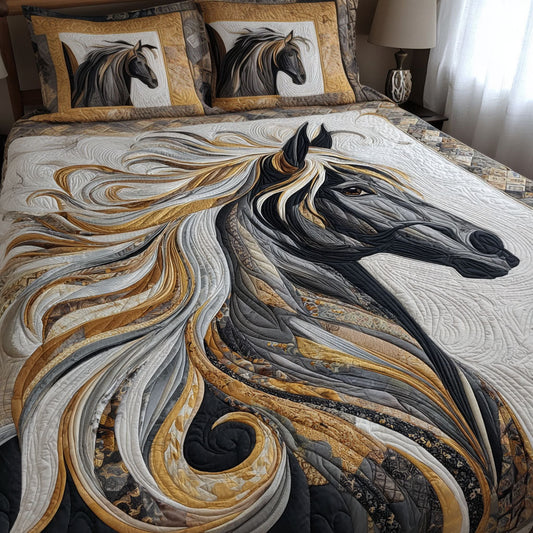 Soul of the Horse 3-Piece Quilted Bedding Set NCU0NT12074