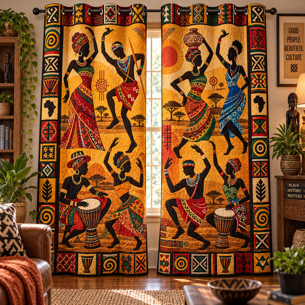 Soul of the Savannah Quilted Curtains NCU0PT12107