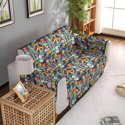 Soulful Peace Quilted Sofa Cover NCU0PT6911