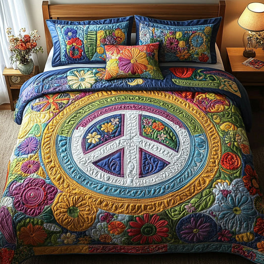 Soulful Stitches 3-Piece Quilted Bedding Set NCU0PT4649
