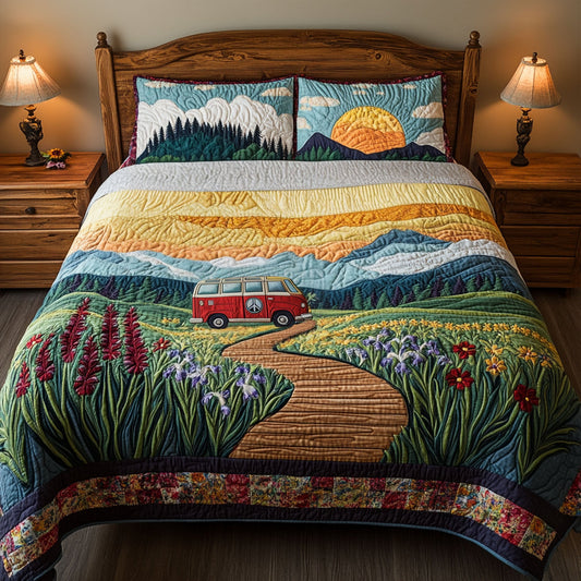 Soulful Wanderer 3-Piece Quilted Bedding Set NCU0PT6217