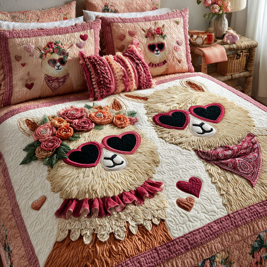 Soulmates Rest 3-Piece Quilted Bedding Set NCU0NT11775