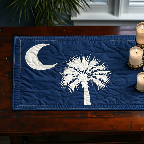 South Carolina Flag Charm Quilted Table Runner NCU0DV5376