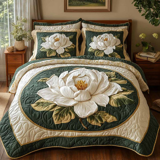 Southern Bloom 3-Piece Quilted Bedding Set NCU0XD2655