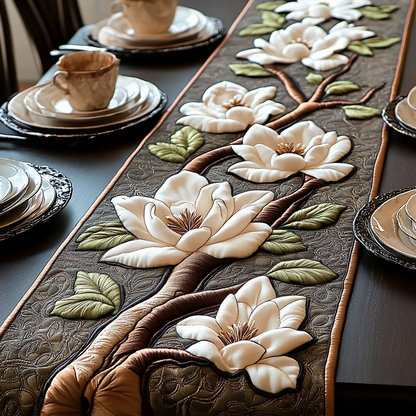 Southern Bloom Quilted Table Runner NCU0DV3637