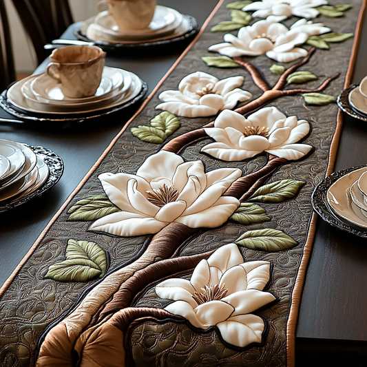 Southern Bloom Quilted Table Runner NCU0DV3637