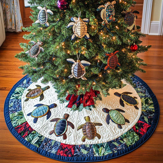 Southern Breeze Christmas Quilted Tree Skirt NCU0NT1963