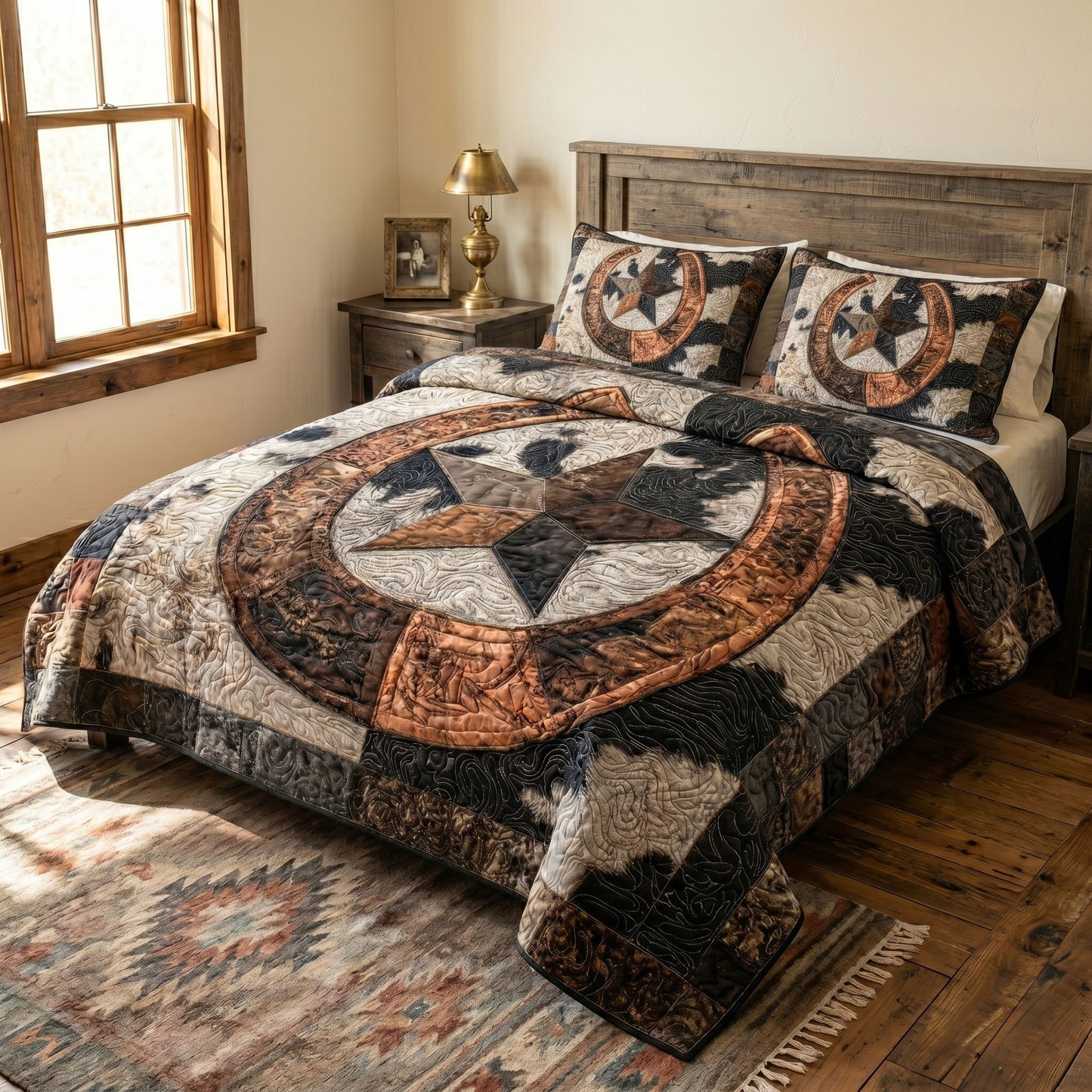 Southern Charm 3-Piece Quilted Bedding Set NCU0NT12785
