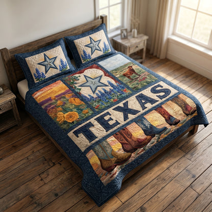 Southern Home 3-Piece Quilted Bedding Set NCU0NT12778
